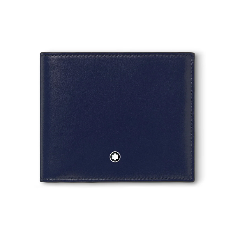 Montblanc Meisterstück Blue Wallet 4 Compartments With Coin Case