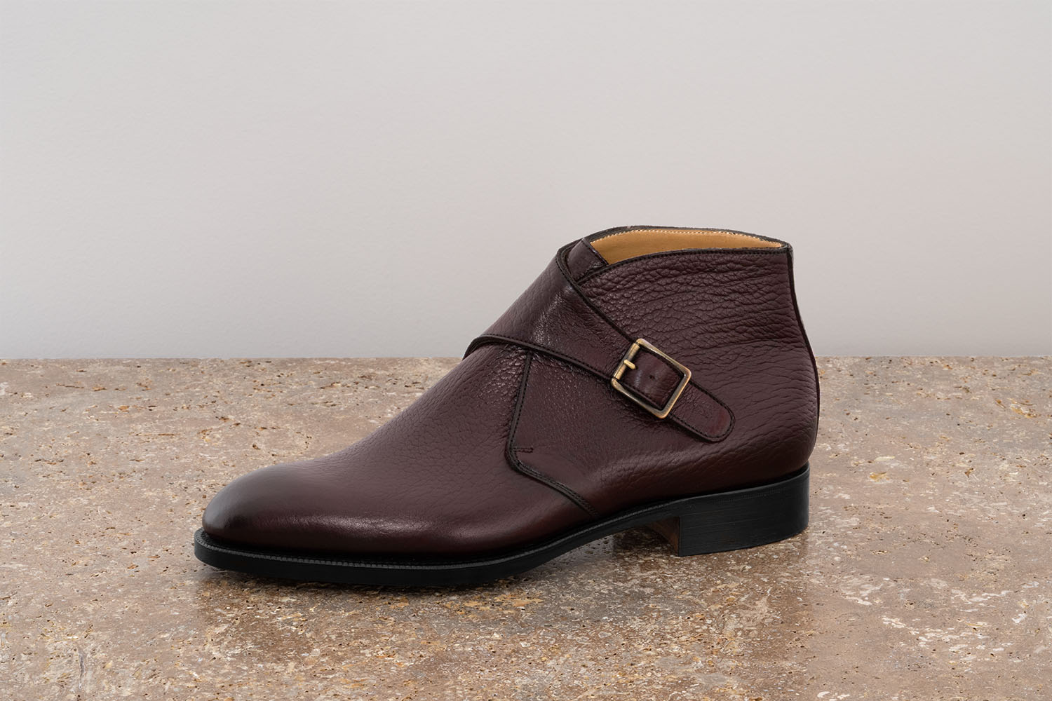 Edward Green Ravenstone - Ankle Boot With Buckle - Burgundy 