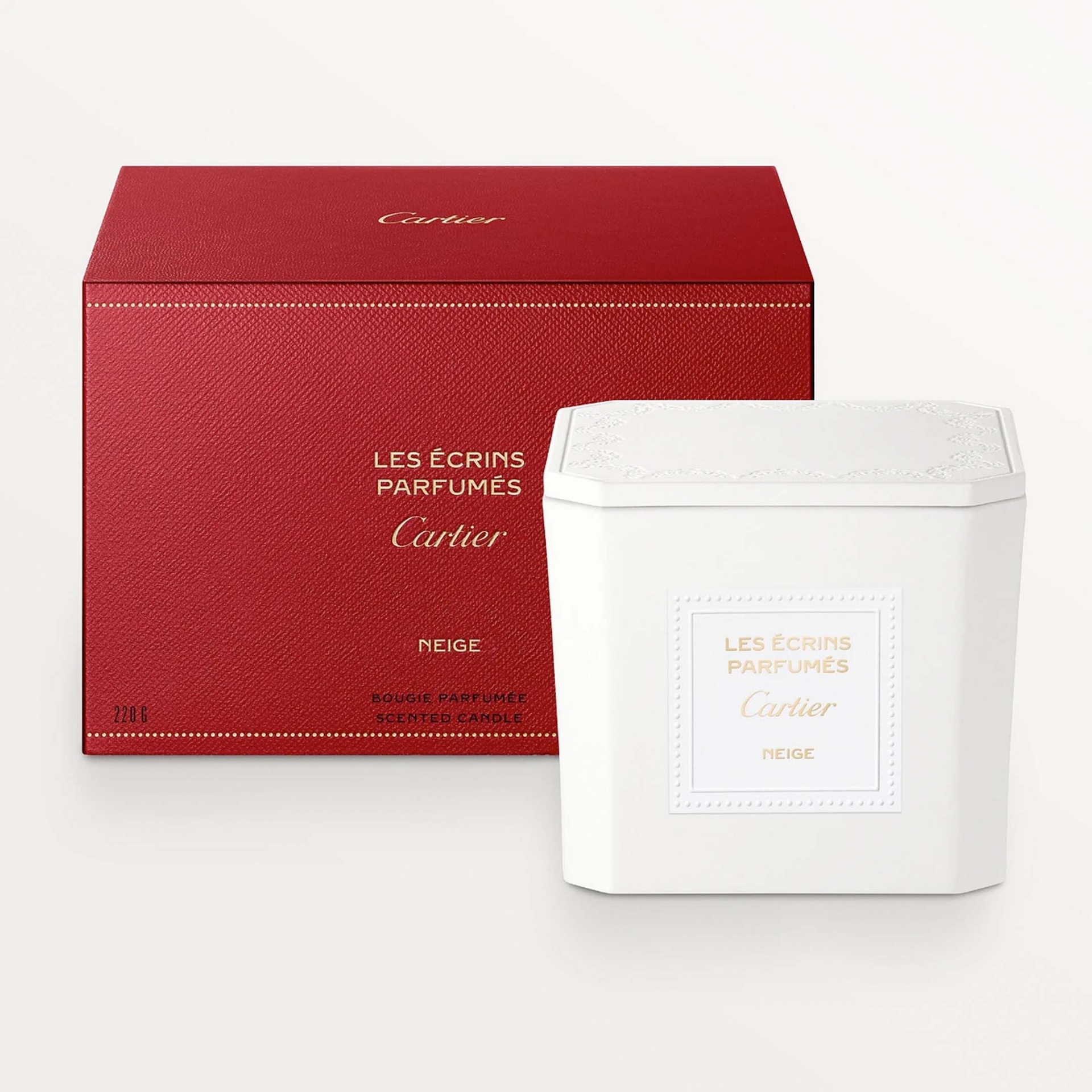 Cartier Les Écrins Parfumés Neige Candle, 200 gr, FO000005, luxury
