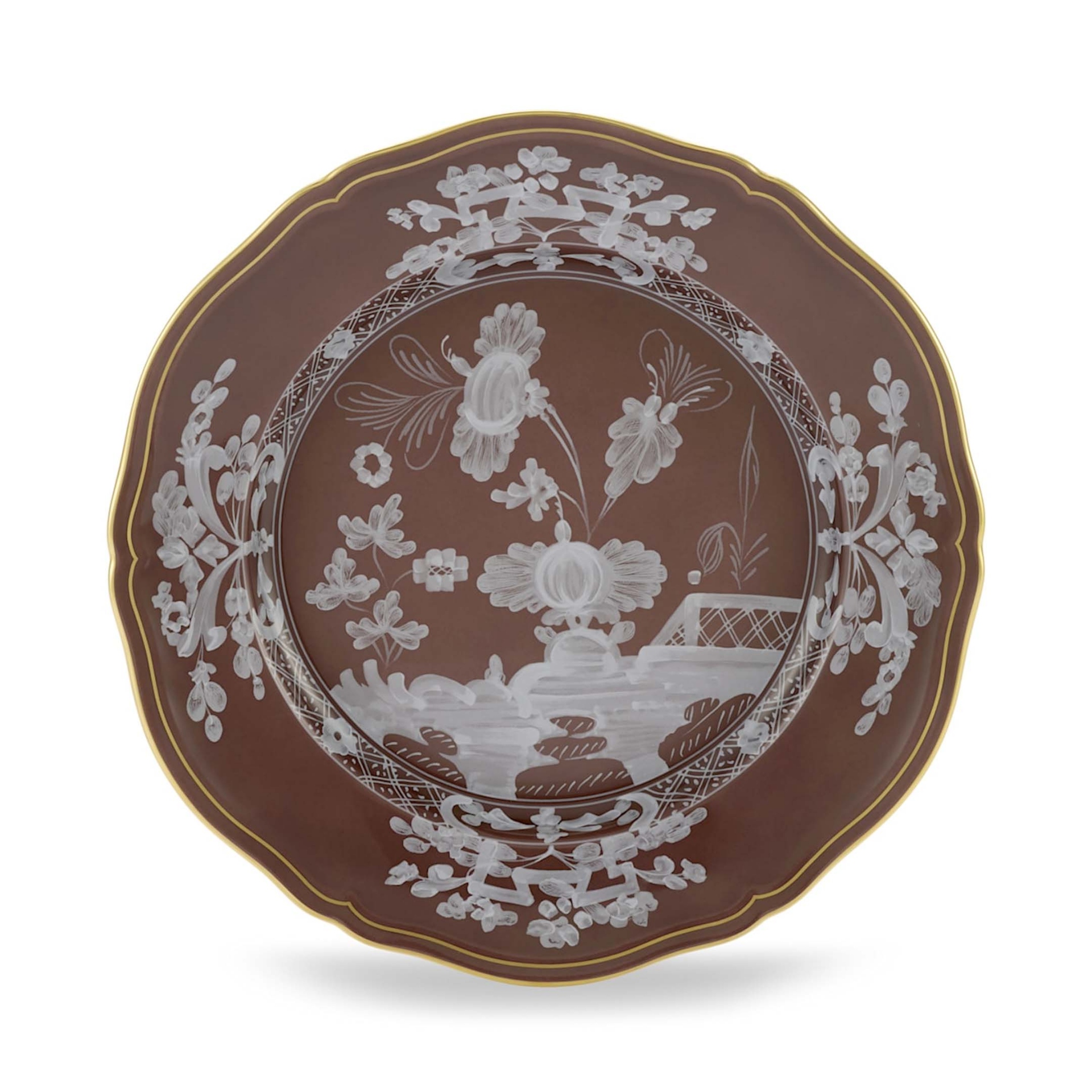 Ginori 1735 Oriente Italiano Chestnut Flat Plate 003RG00