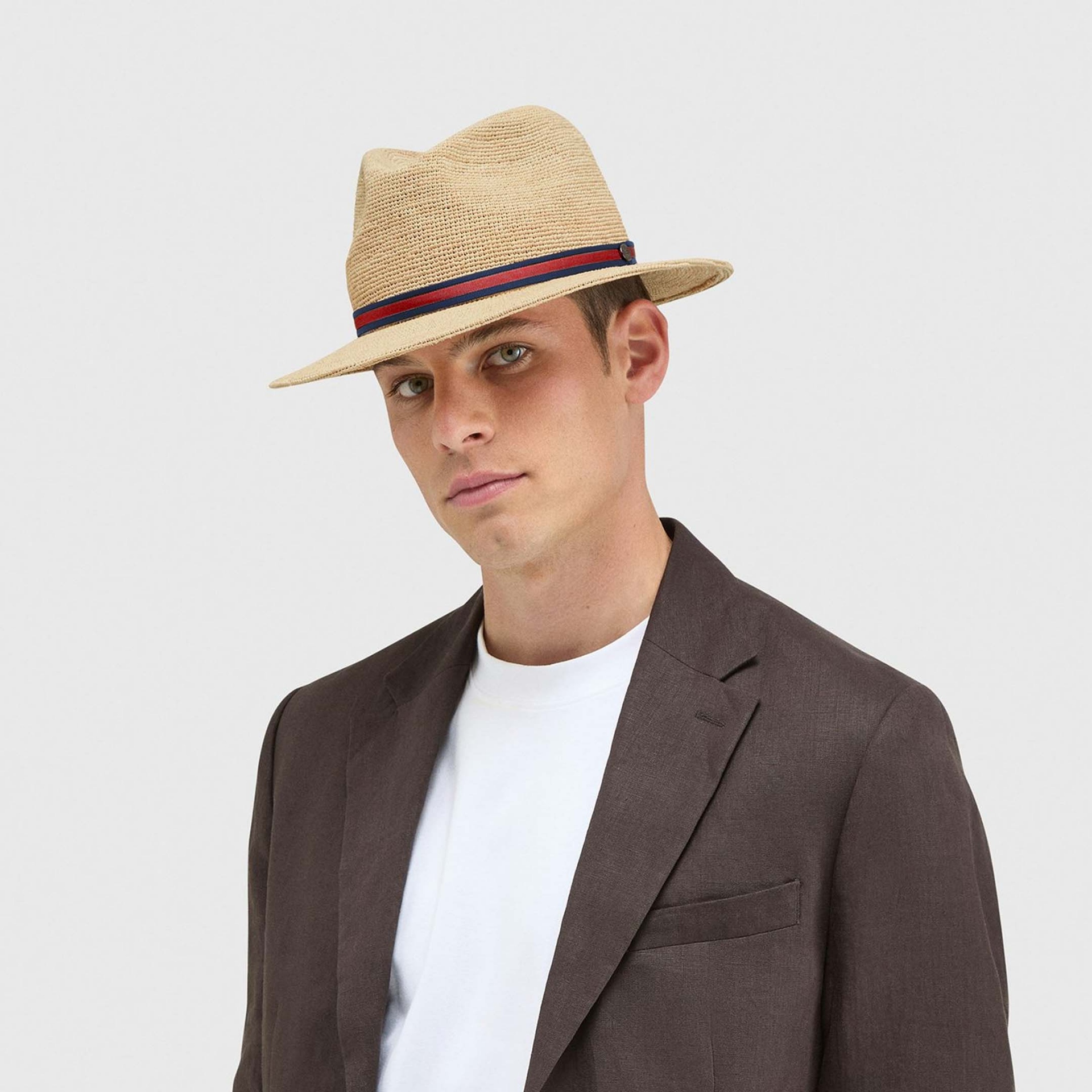UNLIENSアンリアン raffia baguette hat Baguette® Raffia-effect material Beige | Fendi