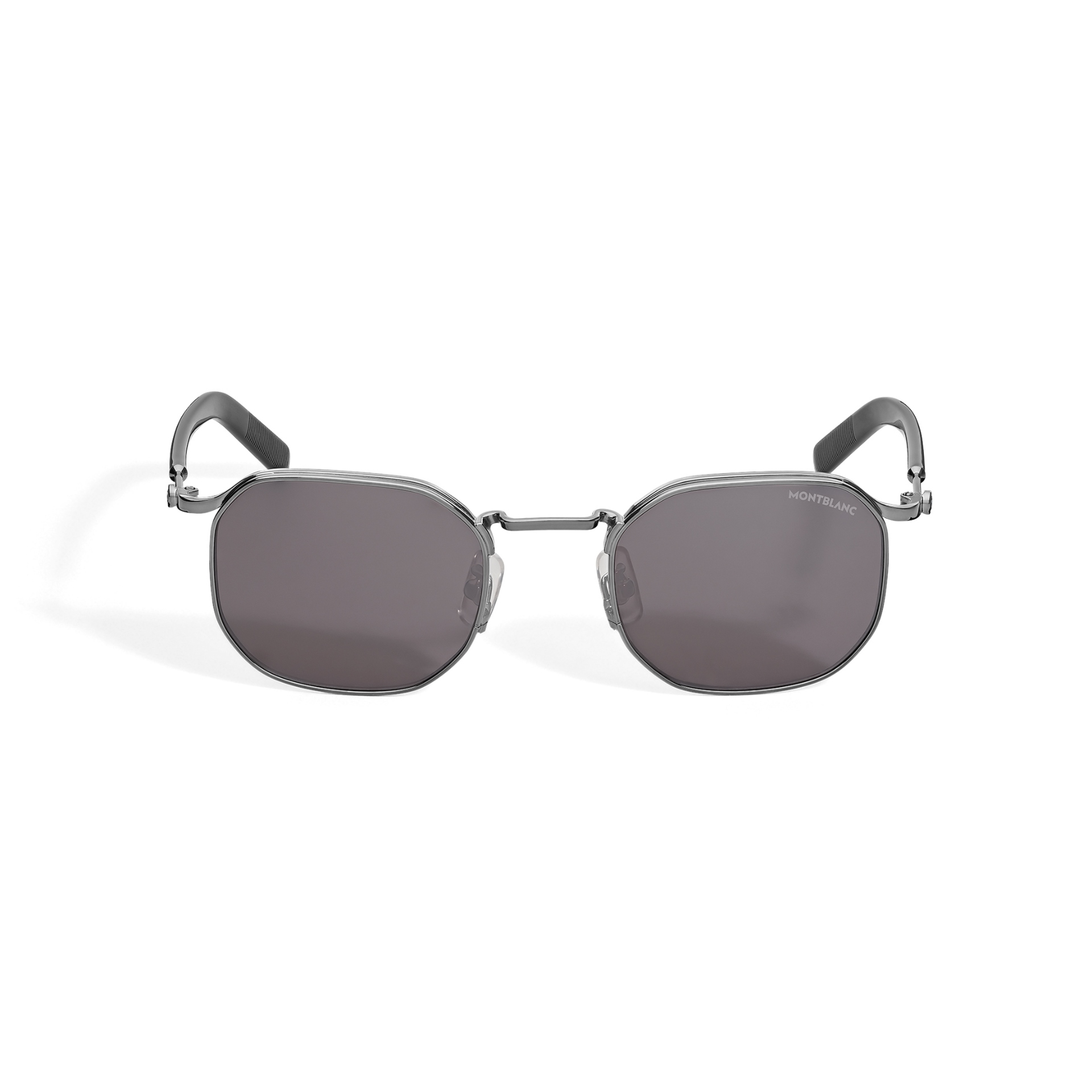 Buy your Montblanc Squared Sunglasses with Silver-Coloured Metal