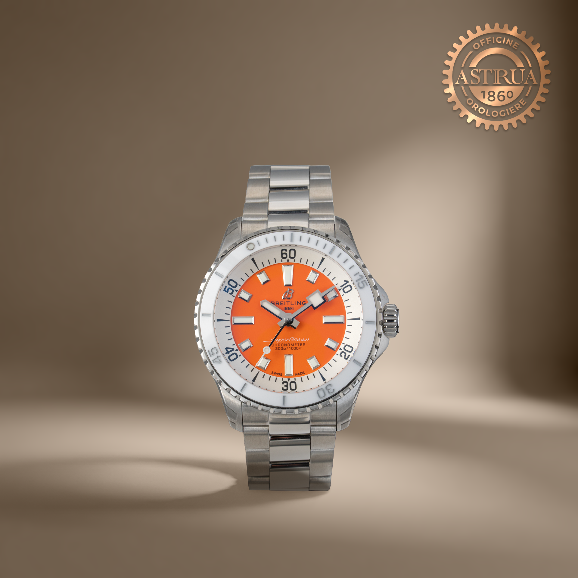 Breitling Superocean III Automatic Orange Dial A1737721101A1 Pre