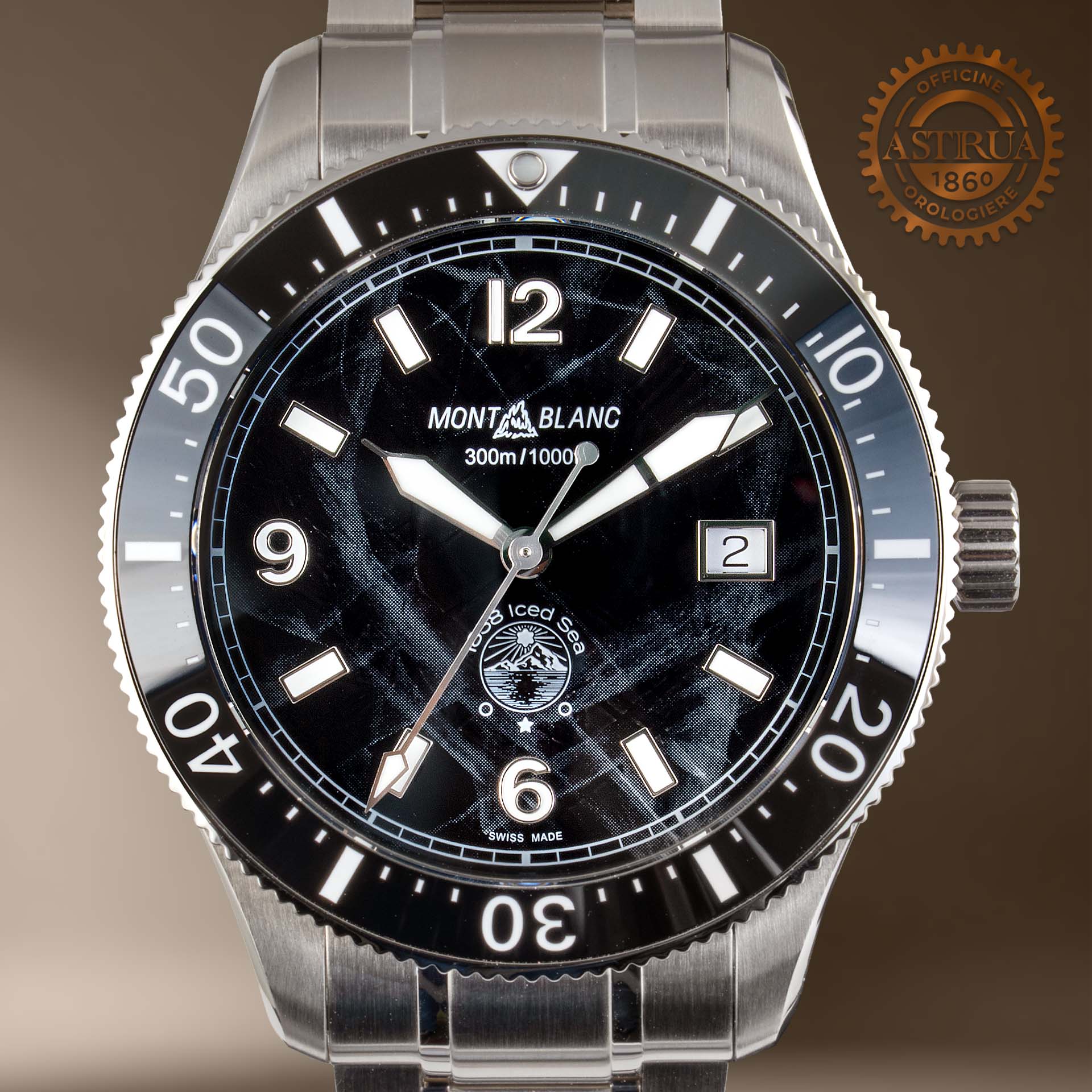 Montblanc 1858 Iced Sea Automatic Date 129371 Pre-owned watch